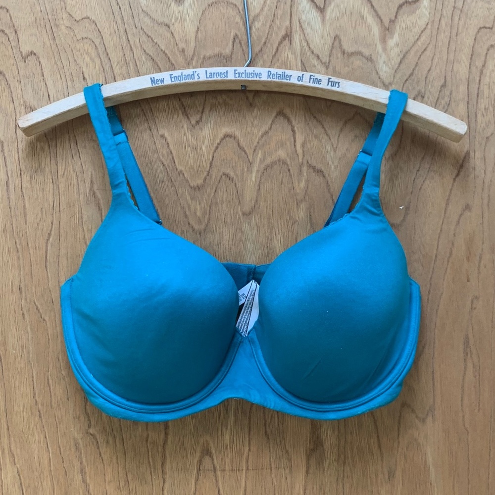 Victoria’s Secret Bra 34 DDD Green Body Lined Demi Double 34F